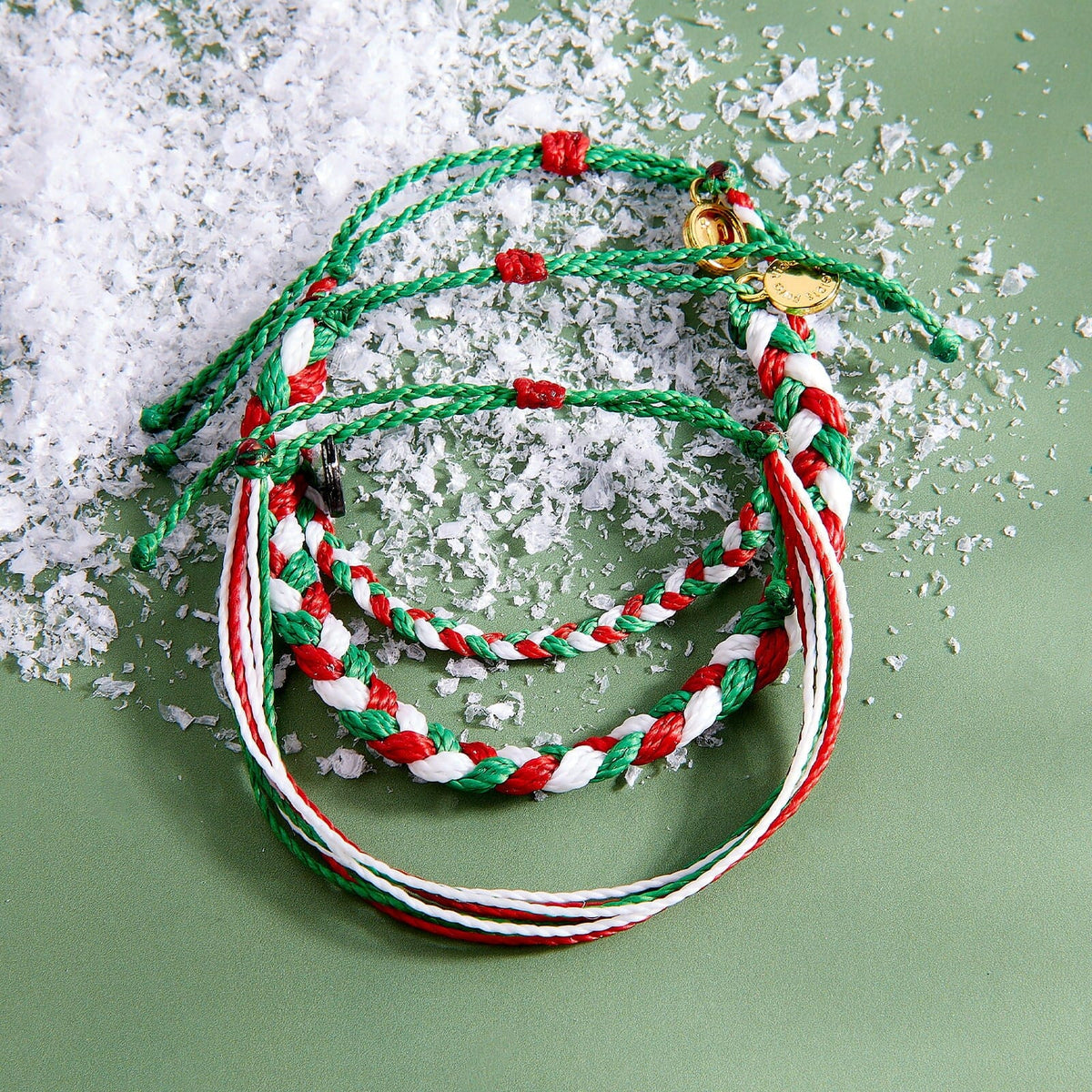 Under the Mistletoe Mini Braided Bracelet
