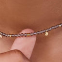 Smokey Quartz Beaded Choker