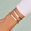 Engravable Disc Bead Stretch Bracelet