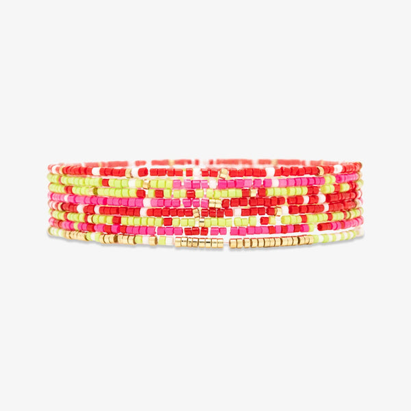 Strawberry Fields Stretch Bracelet Set of 8