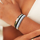 Monochrome Stretch Bracelet Set of 3