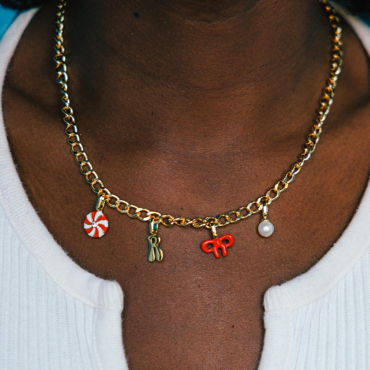 Harper Red Bow Charm