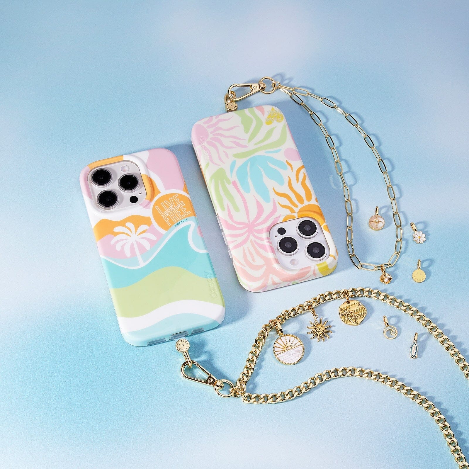 Flat Curb Chain Phone Chain