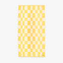 Yellow & White Checkerboard Towel