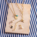 Paperclip Chain Lariat Necklace