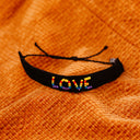 Woven Seed Bead Love Bracelet