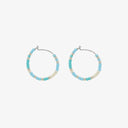 Playa Seed Bead Hoop Earrings